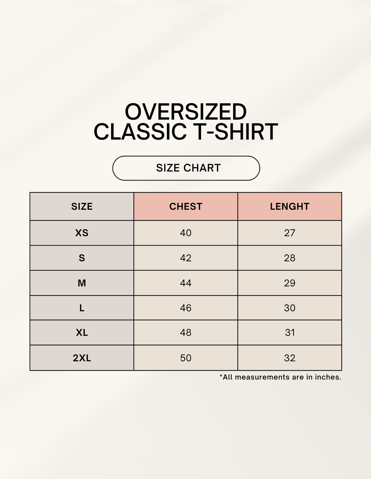 Unisex Oversized Classic T-Shirt